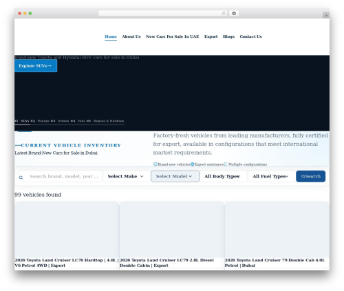 WordPress theme Kars - alkaramamotors.com