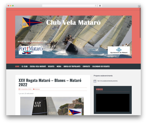 Events calendar WordPress plugin - clubvelamataro.com