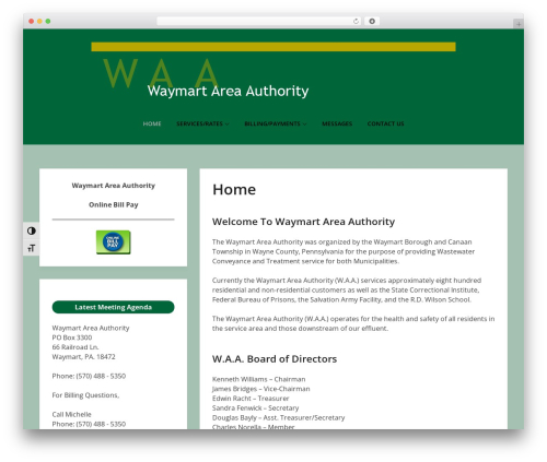 WordPress website theme Ignites - waymartauth.org