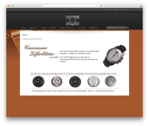 WordPress website theme library - causemann-zifferblaetter.de