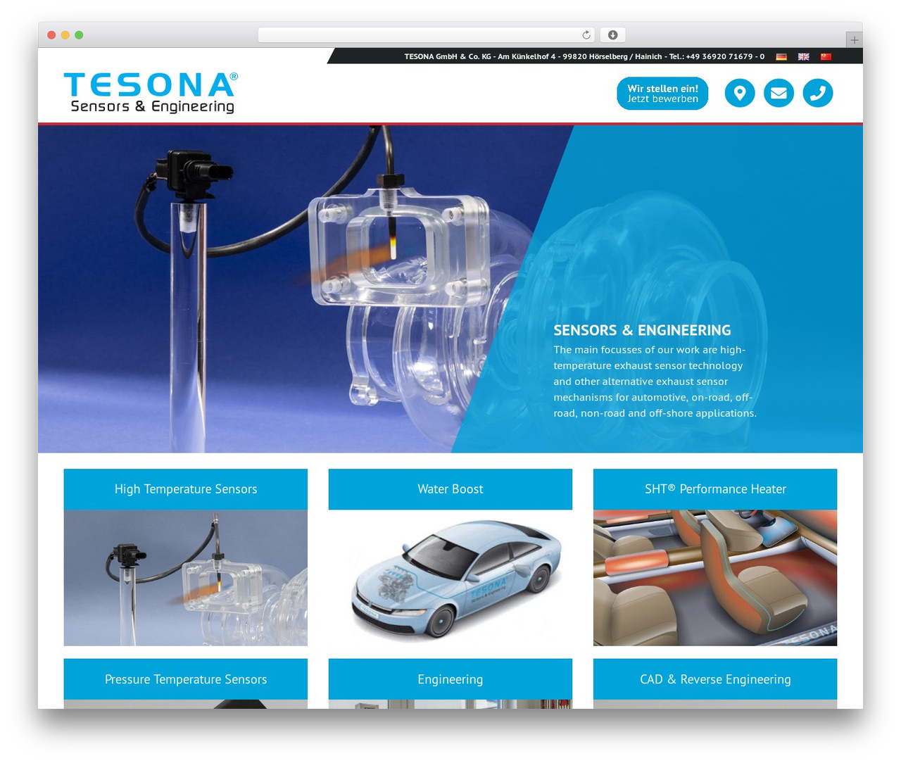 WP theme Werbeagentur Bode Theme - tesona.de