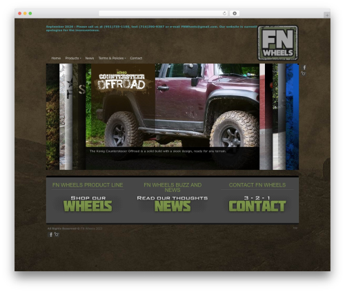 Andromeda WordPress theme - fnwheels.com