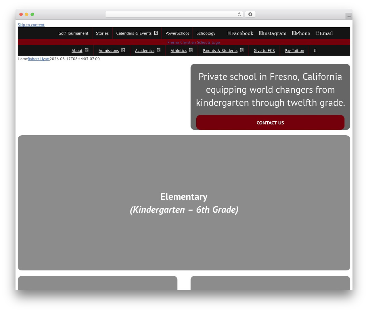 Avada WordPress theme - fresnochristian.com