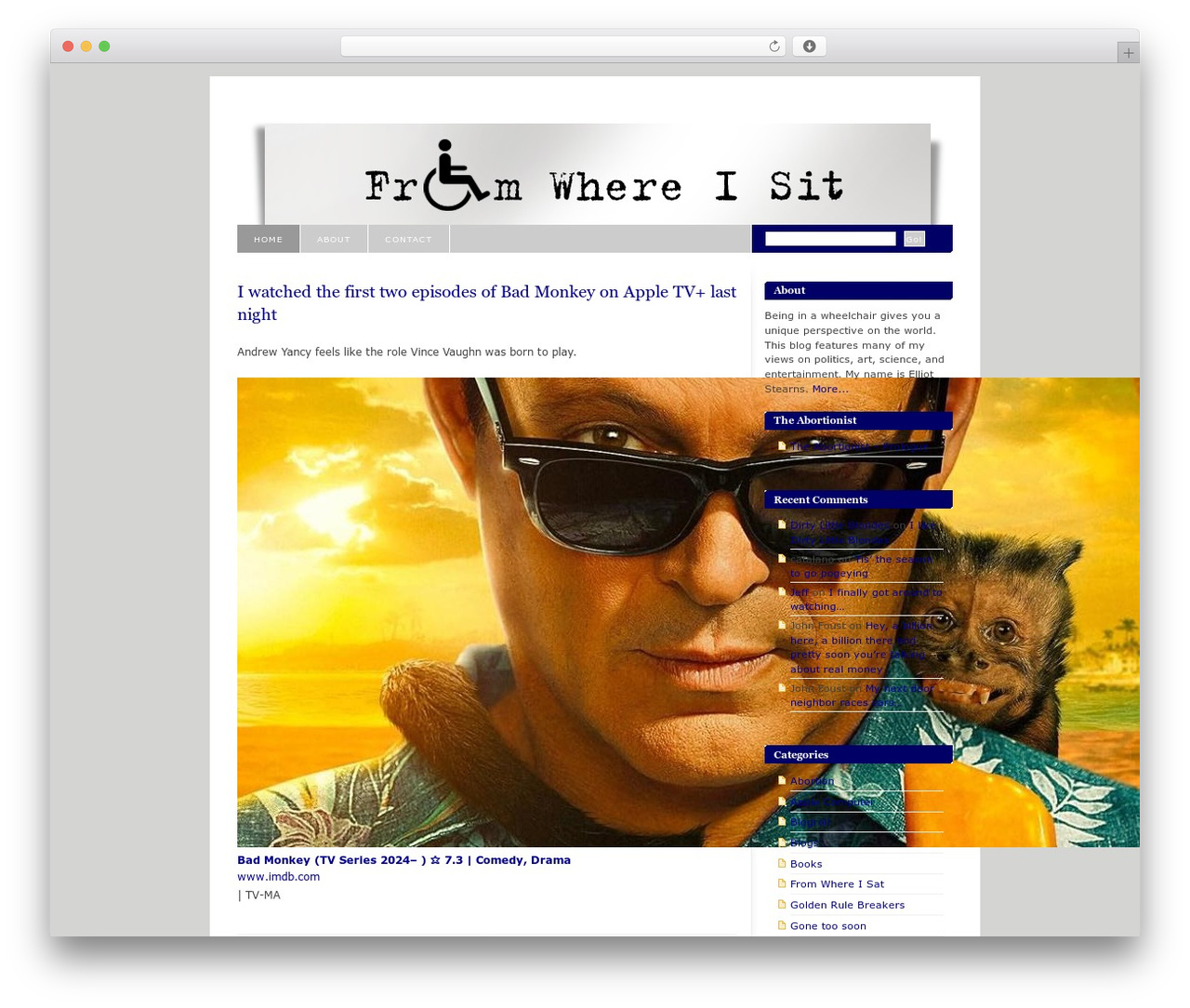 Blixed WordPress theme design - fromwhereisit.org