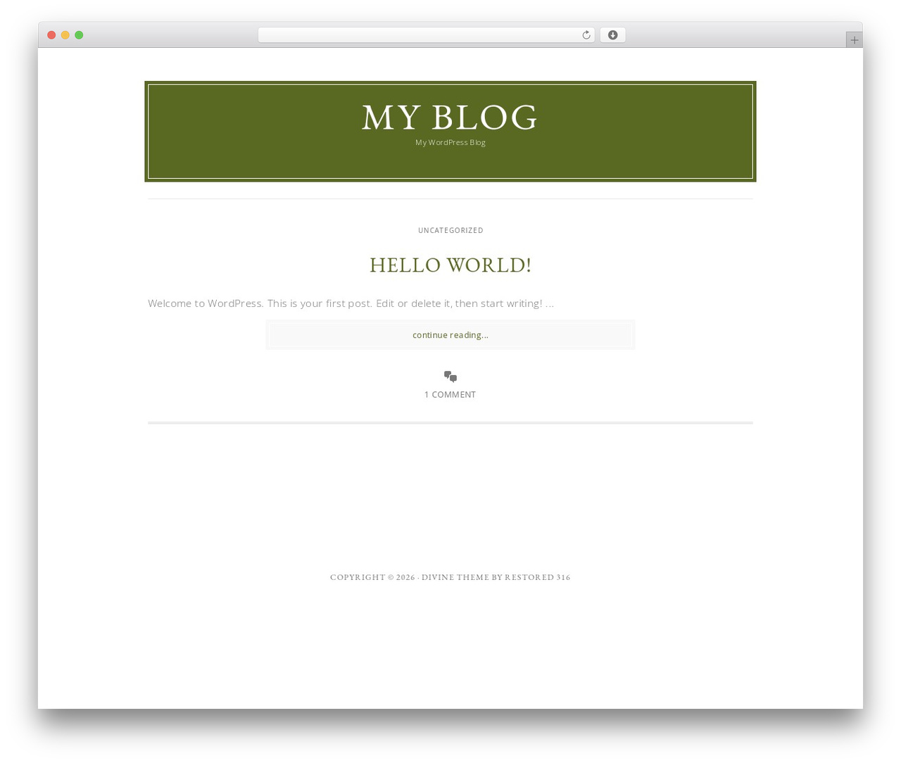 Divine Theme theme WordPress - farmingfamilyroots.com