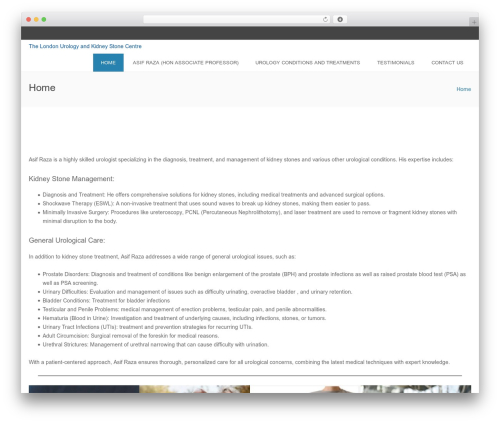 Edea top WordPress theme - thelondonkidneystonecentre.co.uk