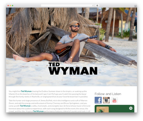 Flat Bootstrap free WordPress theme - ted-wyman.com