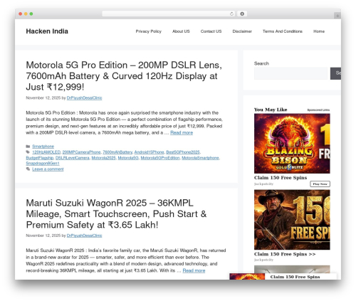 Taboola WordPress plugin - hackenindia.com