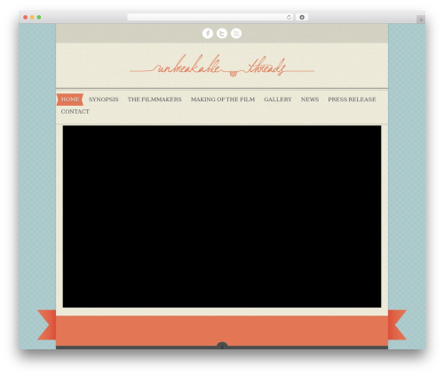 Halftone WordPress website theme - unbreakablethreads.com