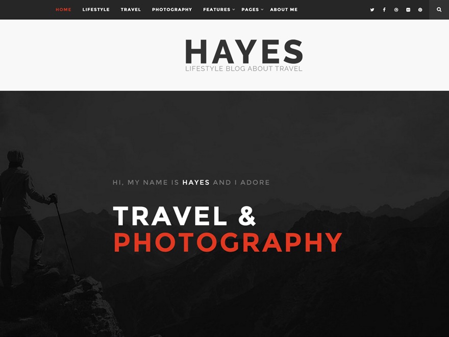 Hayes - Wordpress Theme WordPress blog theme by gljivec