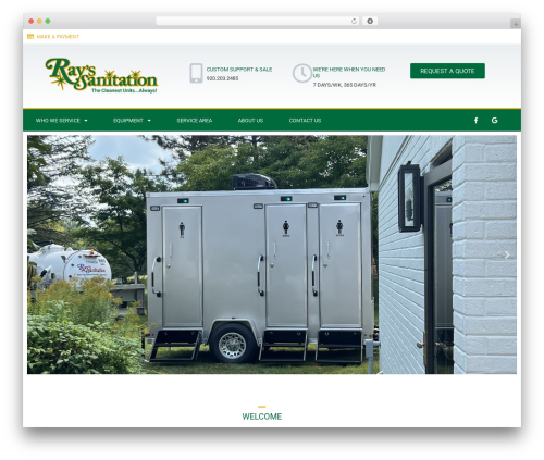 Hello Elementor WordPress page theme - rayssanitation.com