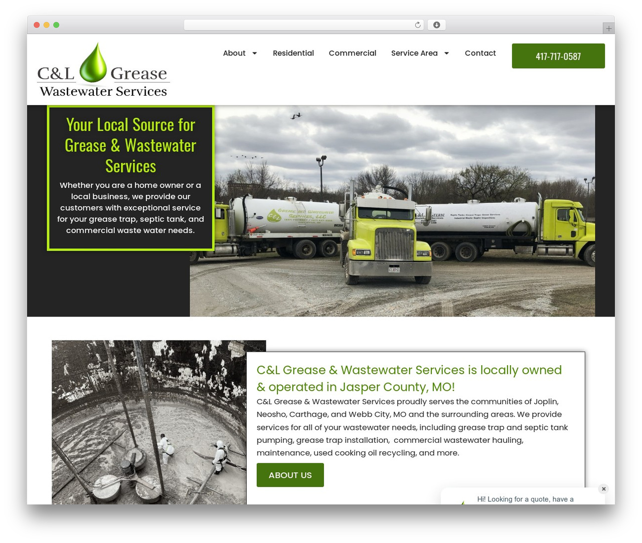 Hello Elementor WordPress theme - clwastewater.com