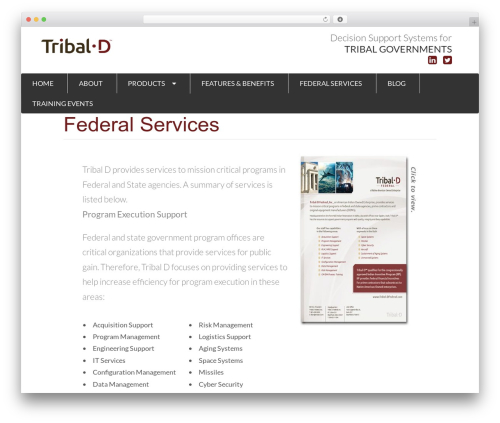 Semantic theme WordPress - tribal-d.com/federal-services