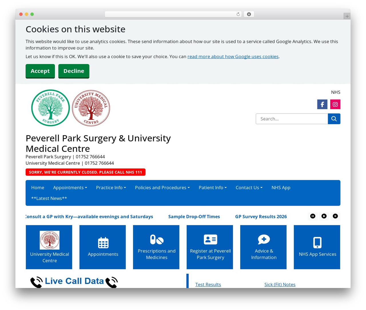 SurgeryWeb Theme 1 WordPress theme - peverellparksurgery.com SurgeryWeb Theme 1 WordPress theme - peverellparksurgery.com