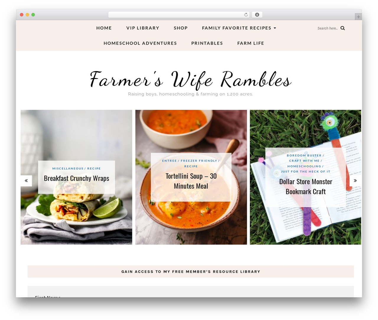 Theme WordPress Aileen - farmerswiferambles.com