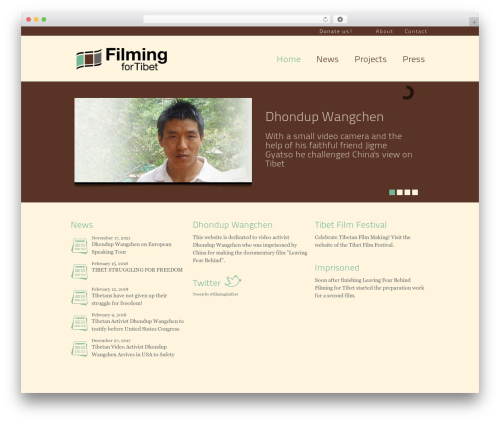 Thesis WordPress theme - filmingfortibet.org