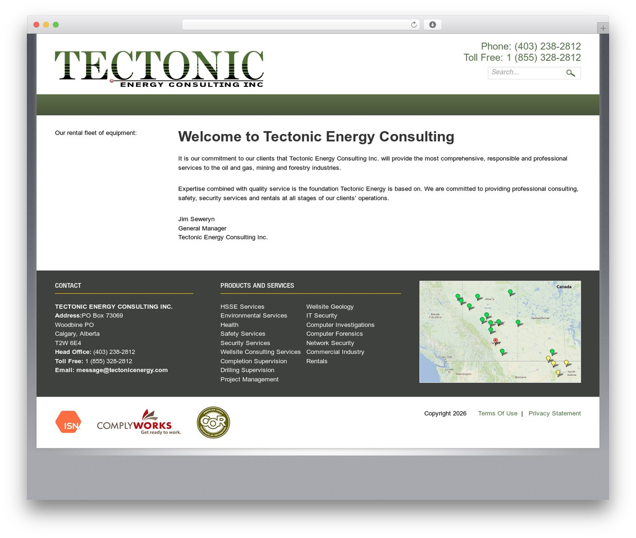 WordPress theme Tectonic - tectonicenergy.com