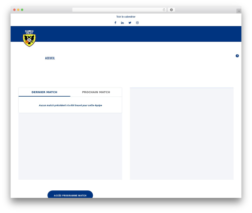 WordPress theme BigSlam - cambraivolley.com