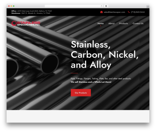 WordPress theme Corzo - stainlessspec.com