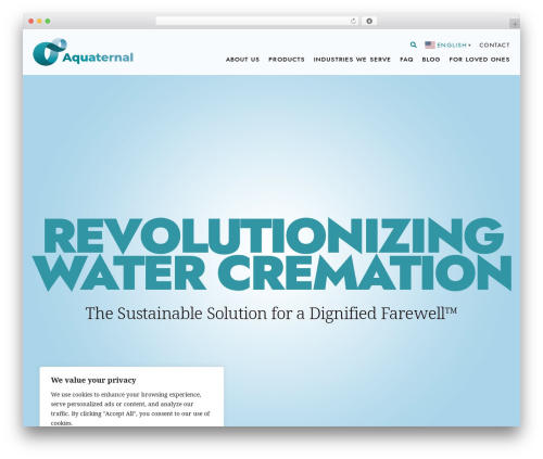 WordPress website theme Makespace Theme - aquaternal.com