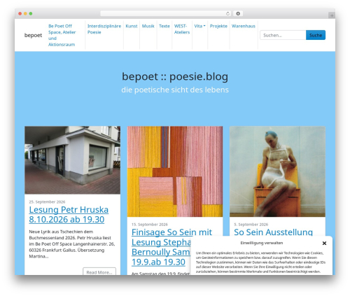WP theme PicoStrap5 Child Base - bepoet.de