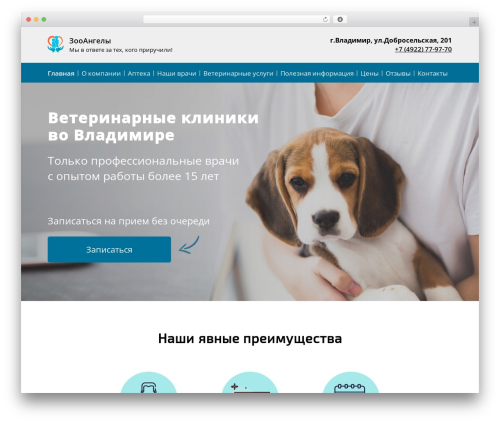 ZooAngels top WordPress theme - zooangels.ru