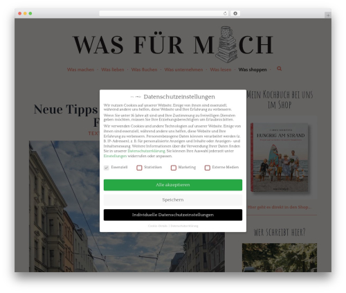 Avada theme WordPress - wasfuermich.de