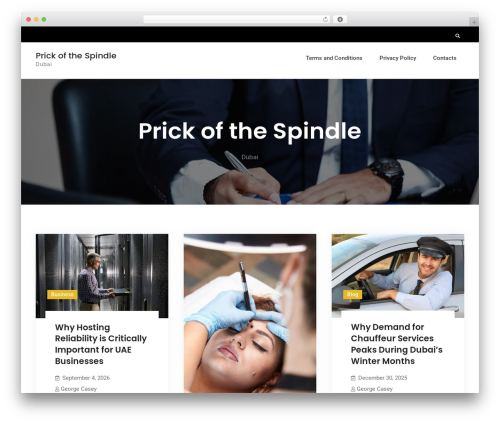 Business Capital free WordPress theme - prickofthespindle.org