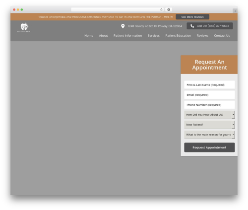 DoctorGenius Framework theme WordPress - oaktreedentalpoway.com