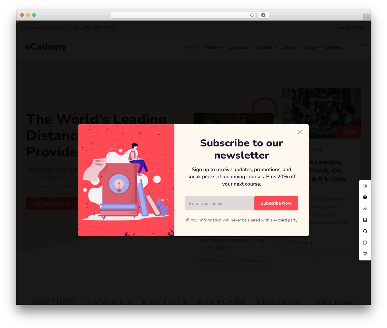 eCademy WordPress theme - themes.envytheme.com/ecademy