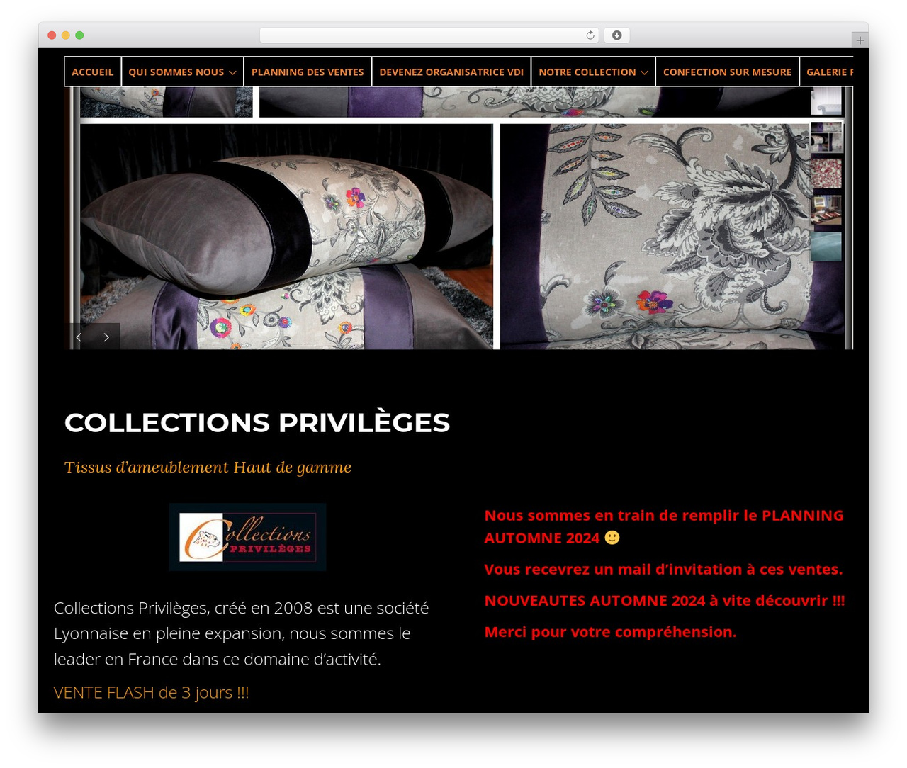 HND WordPress theme - collectionsprivileges.com