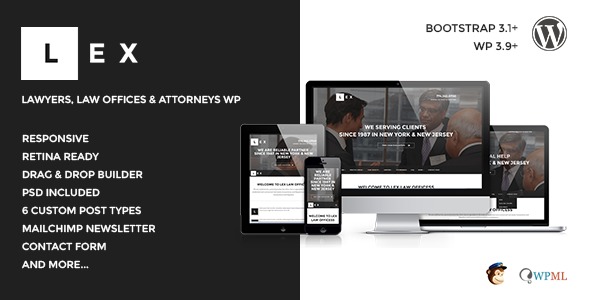 LEX (shared on wplocker.com) WordPress theme design by pebas