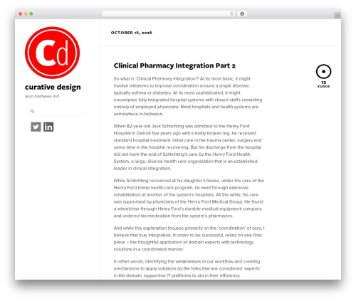 Svbtle WordPress theme - curativedesign.org