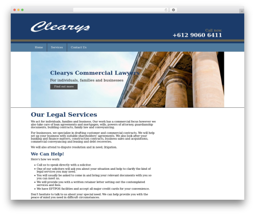 TBST Conversion Plus v3Theme WordPress theme - clearys.com.au