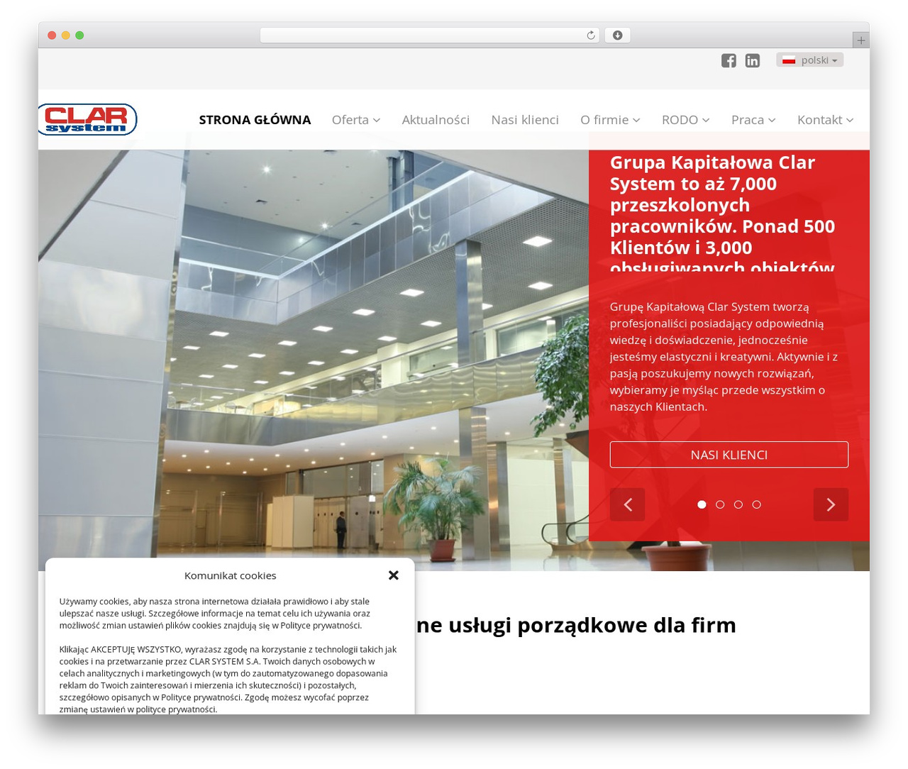 Theme WordPress ABFacility - clarsystem.pl