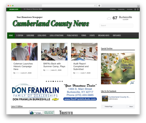 Webads rss WordPress plugin - cumberlandcountynewspaper.com