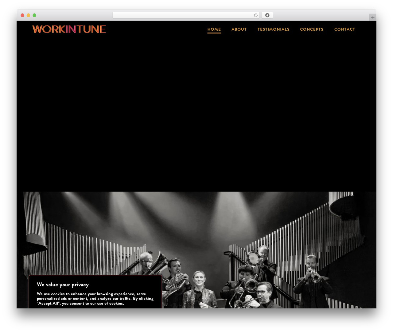 WP theme The Sceleton theme - workintune.com