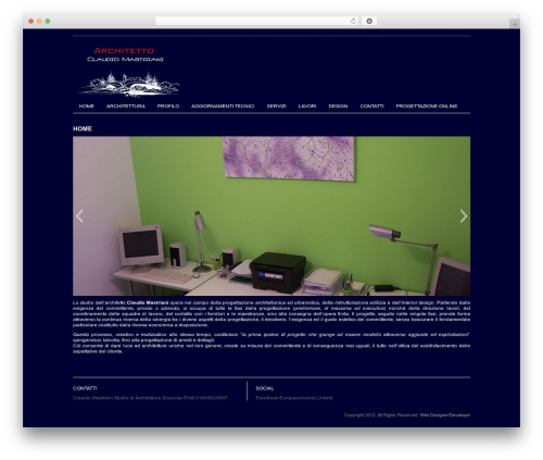 Architekt Theme WordPress theme - claudiomastriani.it