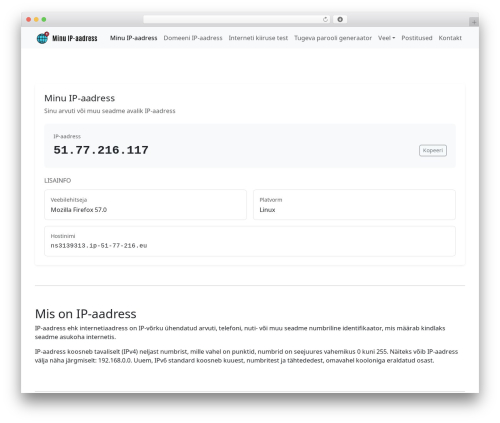 BootScore WP theme - minu-ip.ee