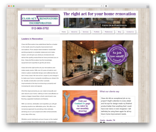 Catalyst WordPress website theme - classactrenovators.com
