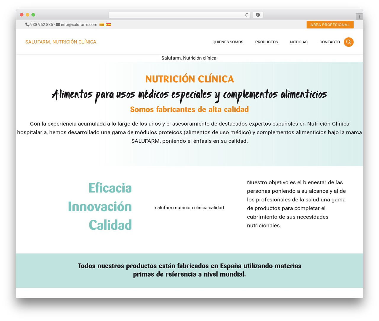 Customify theme WordPress - salufarm.com