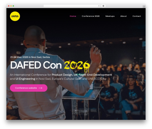 DaFED Theme WordPress theme - dafed.org