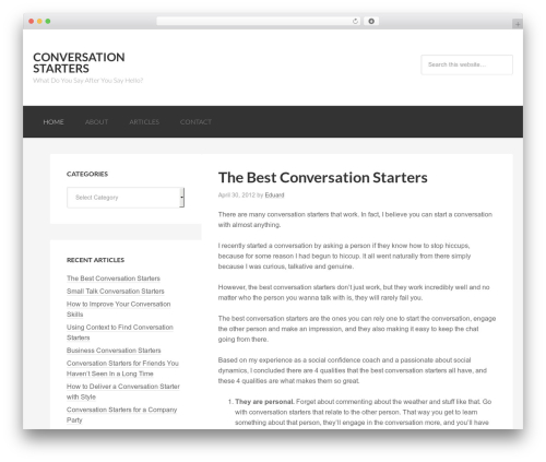 WooTumblog (woo-tumblog) free WordPress plugin - conversation-starters.com