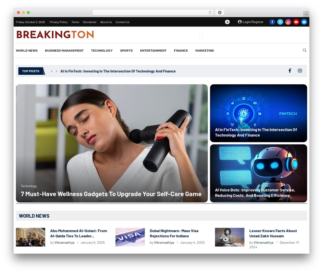 soledad theme WordPress - breakington.com
