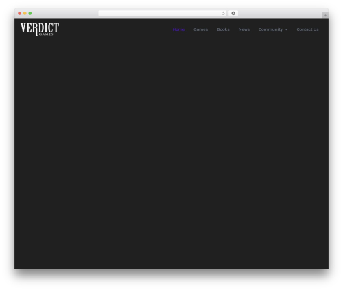 WordPress theme Eldritch - verdictgames.com