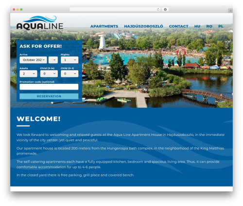 WordPress theme Theme - aqualineapartman.hu