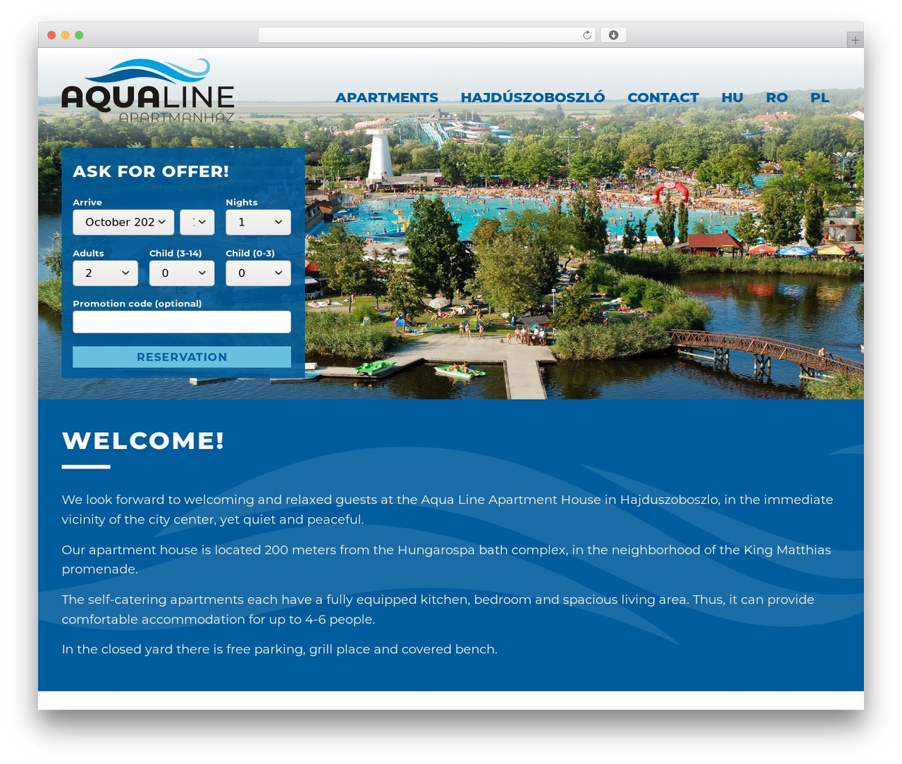 WordPress theme Theme - aqualineapartman.hu
