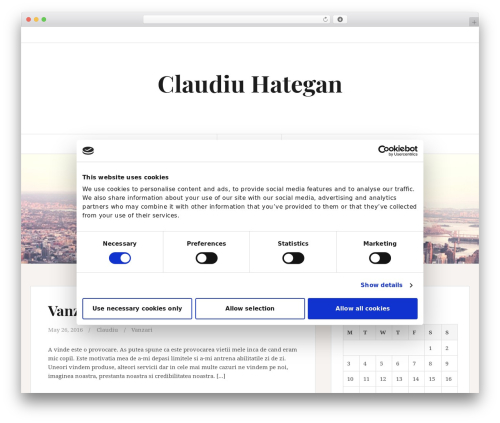 Amadeus WordPress theme - claudiuhategan.ro