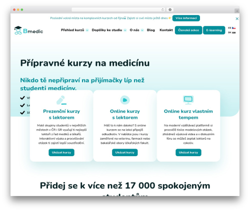 bmedic WordPress theme - bmedic.cz