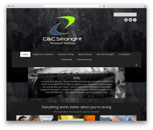 Catch Responsive theme WordPress - ccstrongfit.com